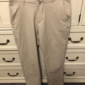 Tan Under Armour Golf Pants. 32x30
